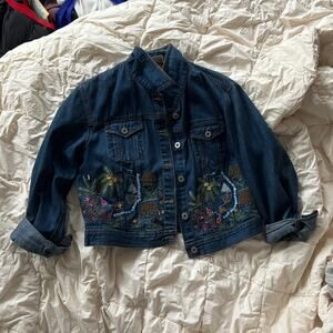 Oilily Embroidered Denim Jacket